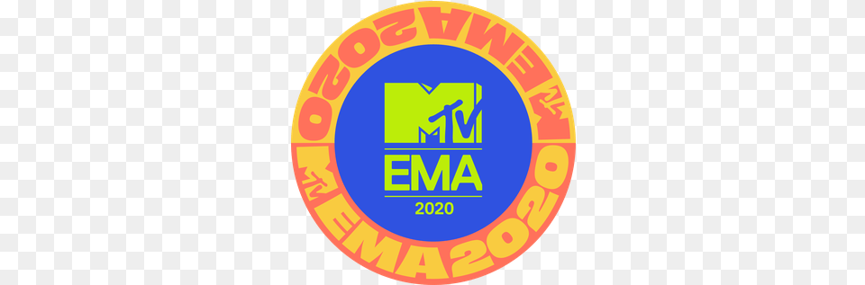 2020 Mtv Europe Music Awards Wikipedia Mtv Ema Logo 2020, Badge, Symbol, Disk Png