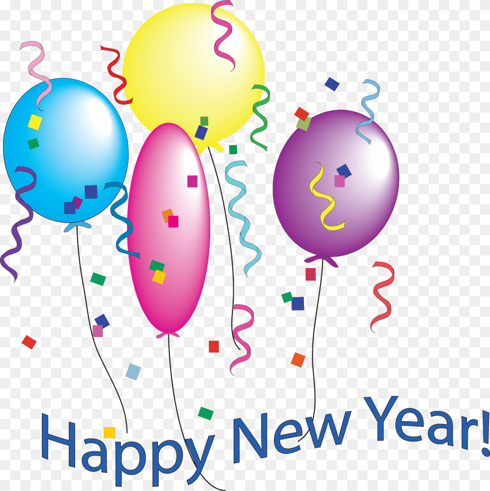 2020 New Year Globe, Balloon, Paper, Confetti Free Png