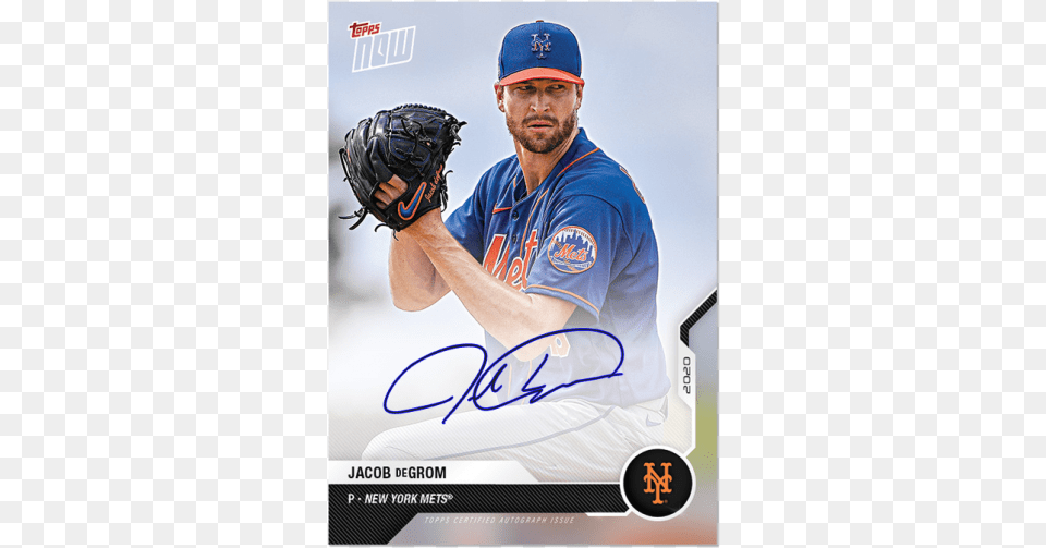 2020 New York Mets Topps Now Road To Opening Day 16 New York Mets, People, Person, Glove, Clothing Free Transparent Png