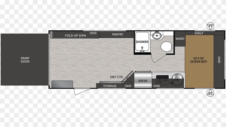 2020 No Boundaries Caravan, Diagram, Floor Plan, Electronics Free Png