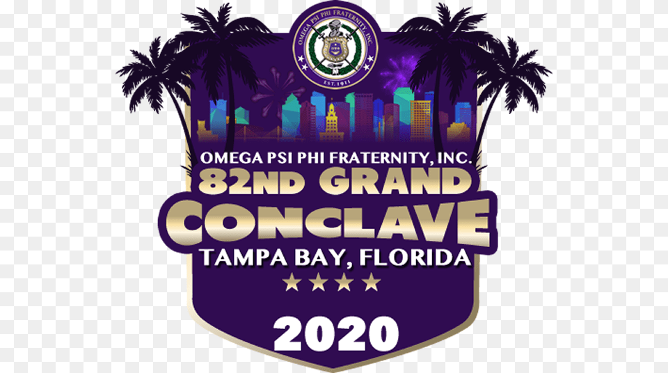 2020 Omega Psi Phi Conclave, Purple, Advertisement, Poster, Logo Png
