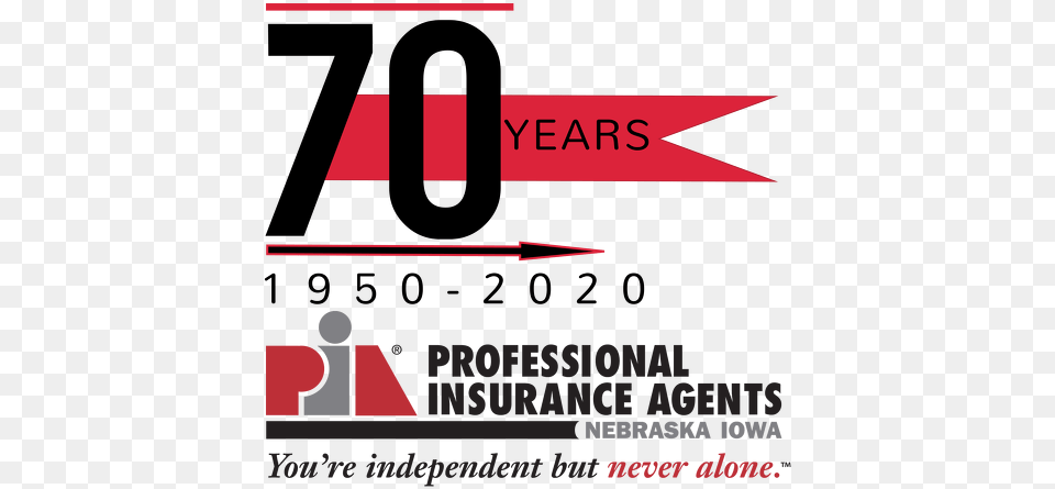 2020 Pianeia 70yearslogo Professional Insurance Agents, Advertisement, Poster, Logo, Text Png Image