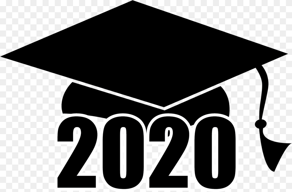 2020 With Graduation Cap, Text, Logo, Number, Symbol Free Transparent Png
