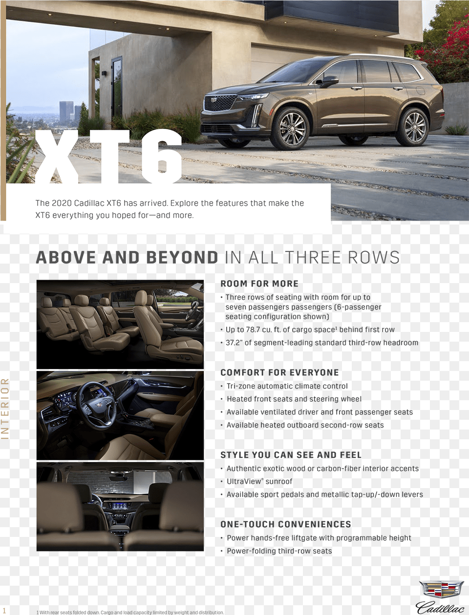 2020 Xt6 Digital Brochure Cadillac Xt6 Service, Advertisement, Vehicle, Transportation, Tire Free Png