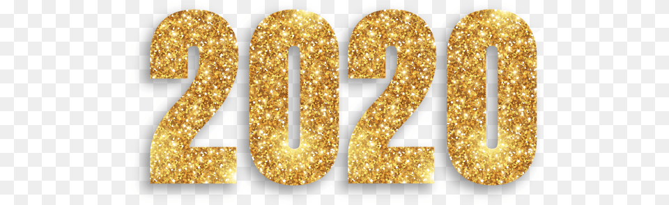 2020 Year 2020, Text, Number, Symbol, Gold Free Png Download
