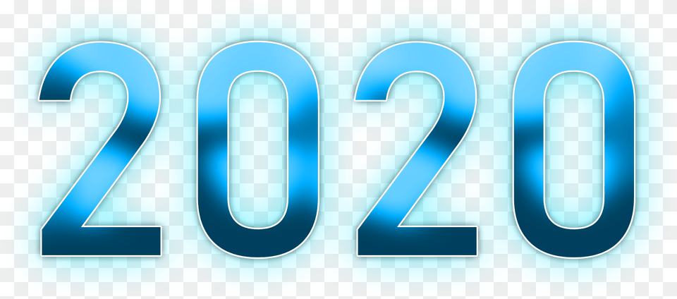 2020 Year 2020 In Blue Transparent, Number, Symbol, Text, License Plate Free Png