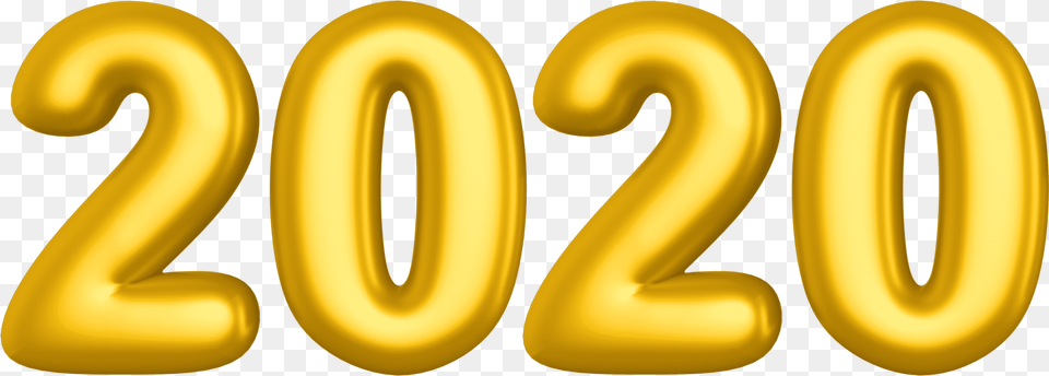 2020 Yellow Clip Art Image 2020 Balloons, Number, Symbol, Text Free Transparent Png