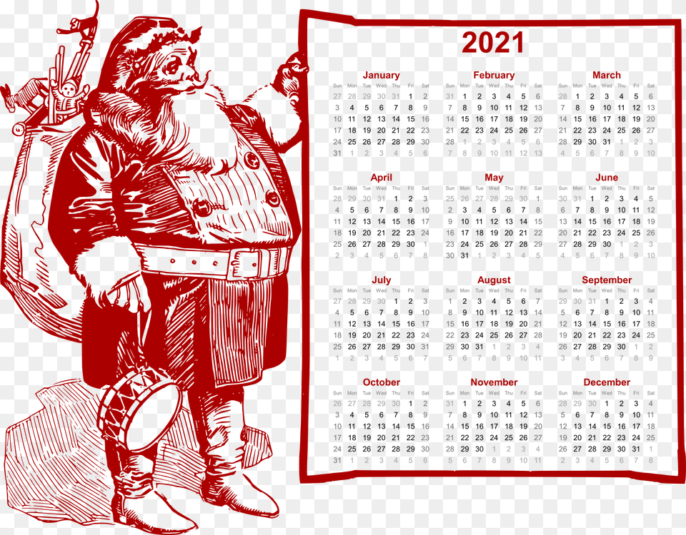 2021 Calendar Hd Quality, Text, Person Free Transparent Png