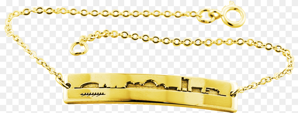 2021 Mit Cambridge Skyline Bracelet In Solid, Accessories, Gold, Jewelry, Necklace Free Transparent Png