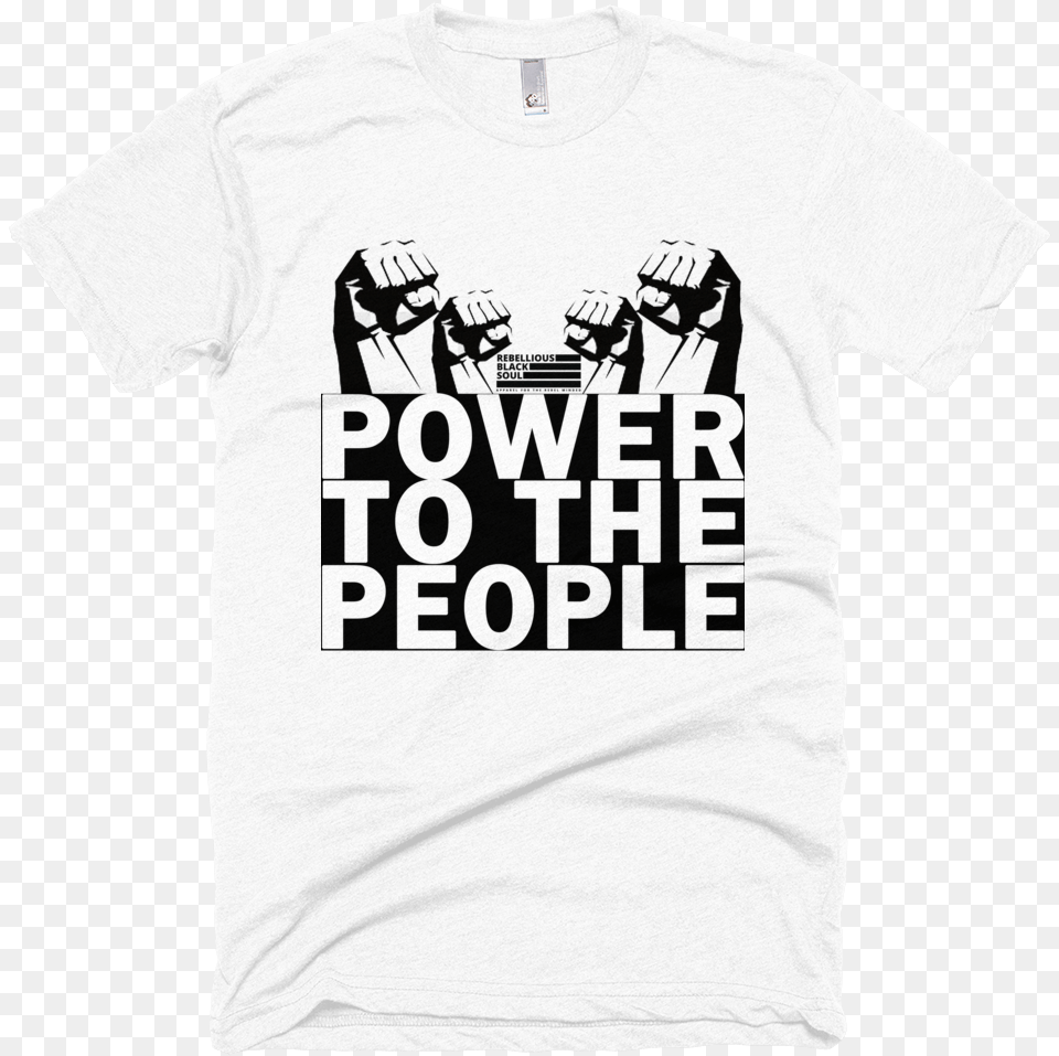 Black Power Fist, Clothing, T-shirt, Shirt, Adult Free Png