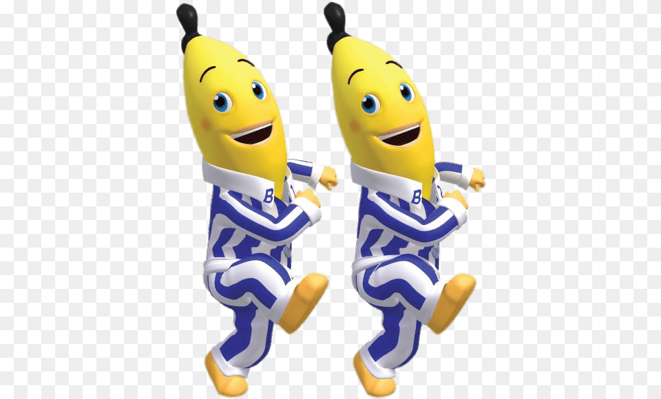 Bananas In Pyjamas Cartoon, Plush, Toy, Baby, Figurine Png Image