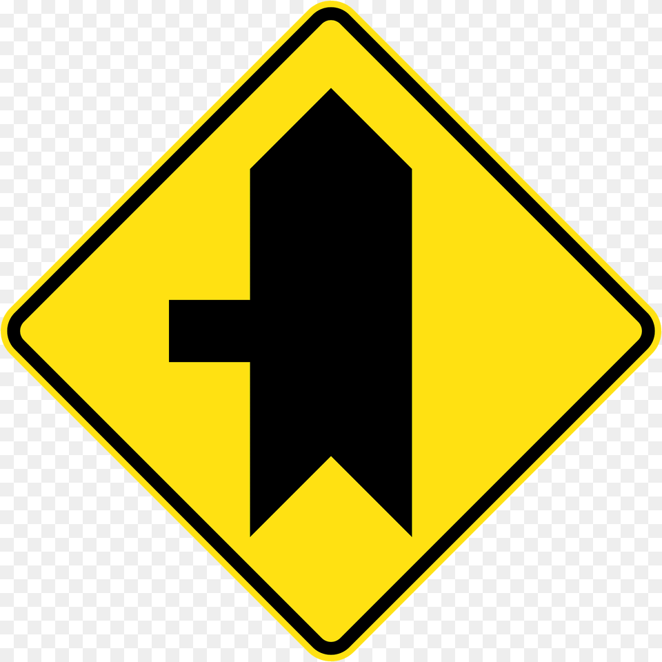 209 Priority Side Road Intersection From Left Used In New South Wales Clipart, Sign, Symbol, Road Sign Free Png Download