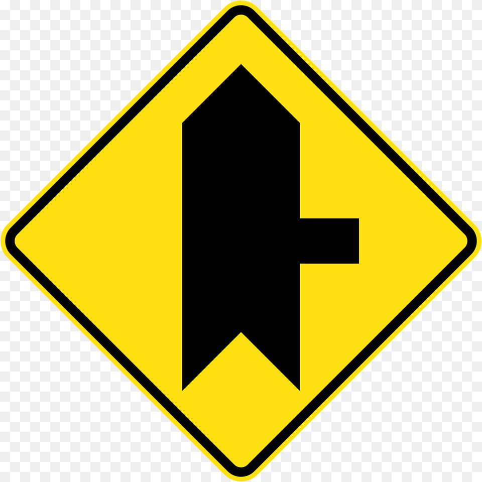 209 Priority Side Road Intersection From Right Used In New South Wales Clipart, Sign, Symbol, Road Sign Png Image