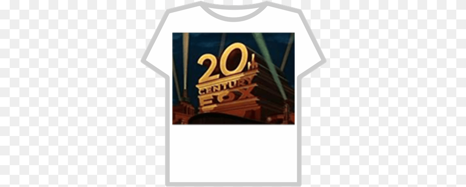 20th Century Fox Logo 1953 Roblox 20th Century Fox, Clothing, T-shirt, Symbol Free Transparent Png