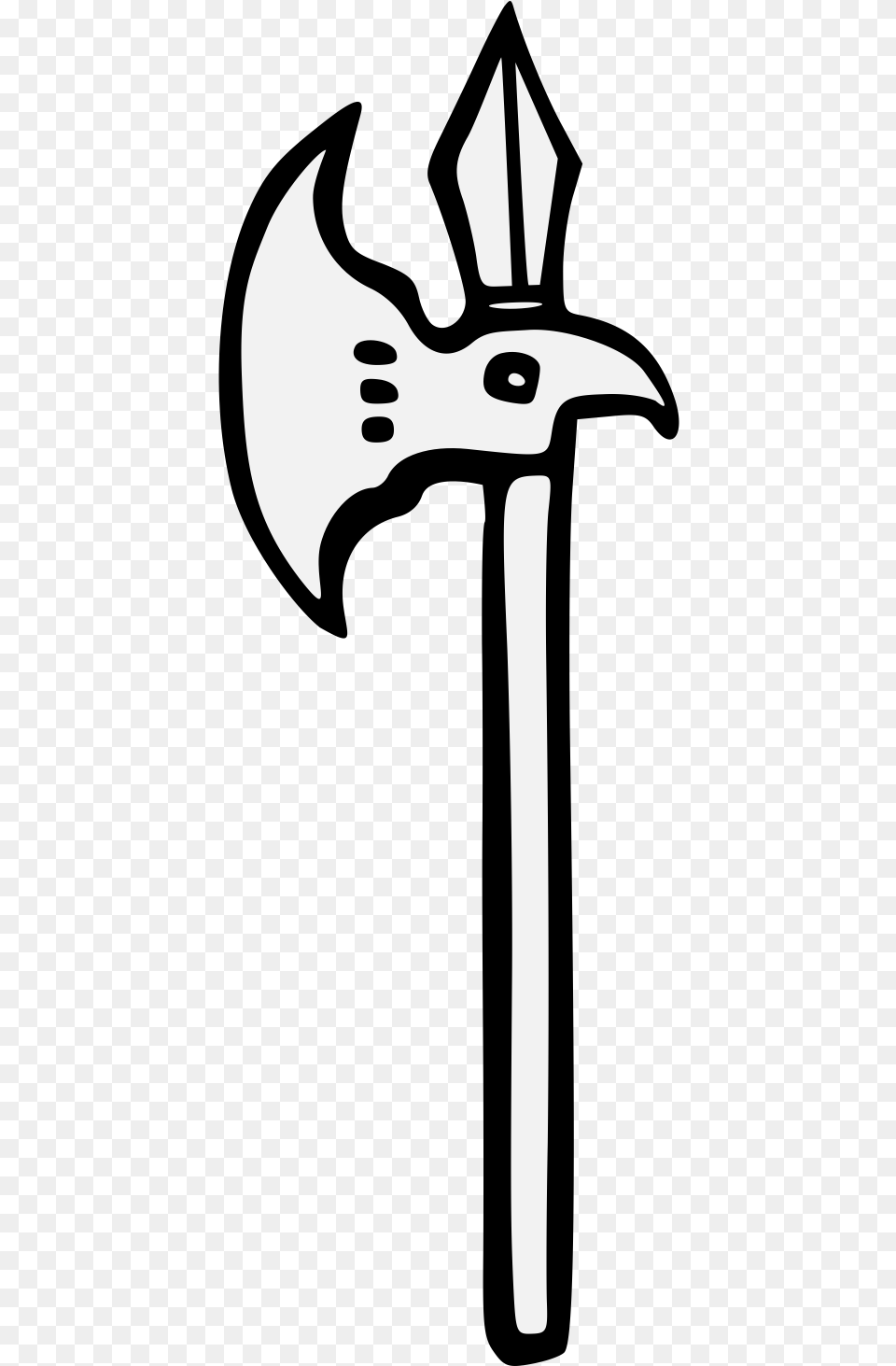 Battle Axe, Stencil, Weapon, Device, Person Free Png
