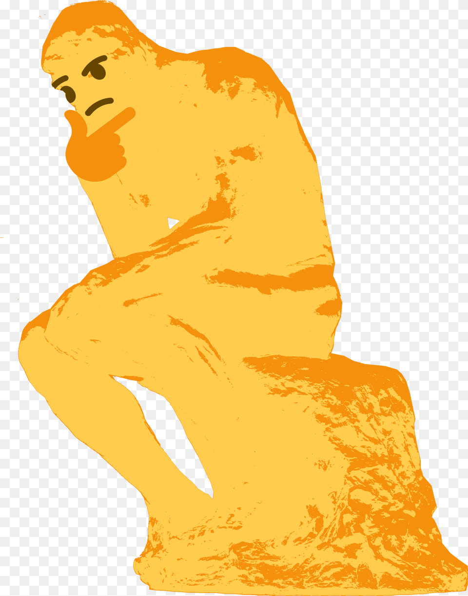 2142x2800 Thinker Thinking Emoji Meme, Adult, Male, Man, Person Png