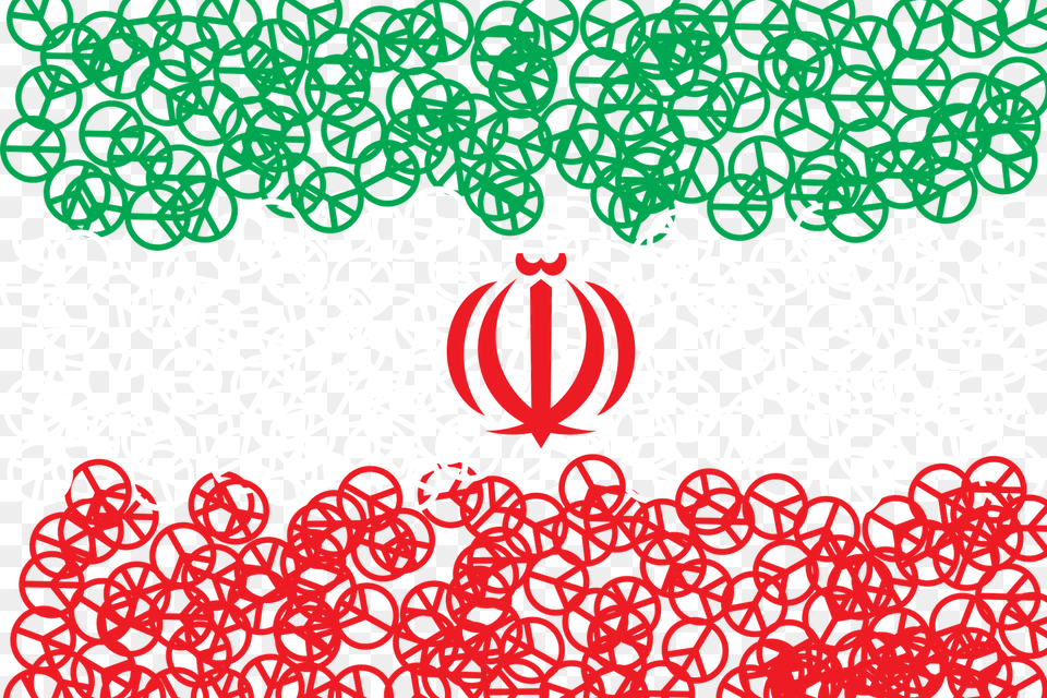 Iran Flag, Lace Free Png