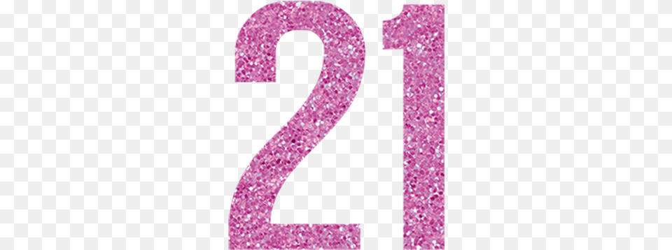 21st Birthday 21 Glitter Transparent, Number, Symbol, Text Png Image