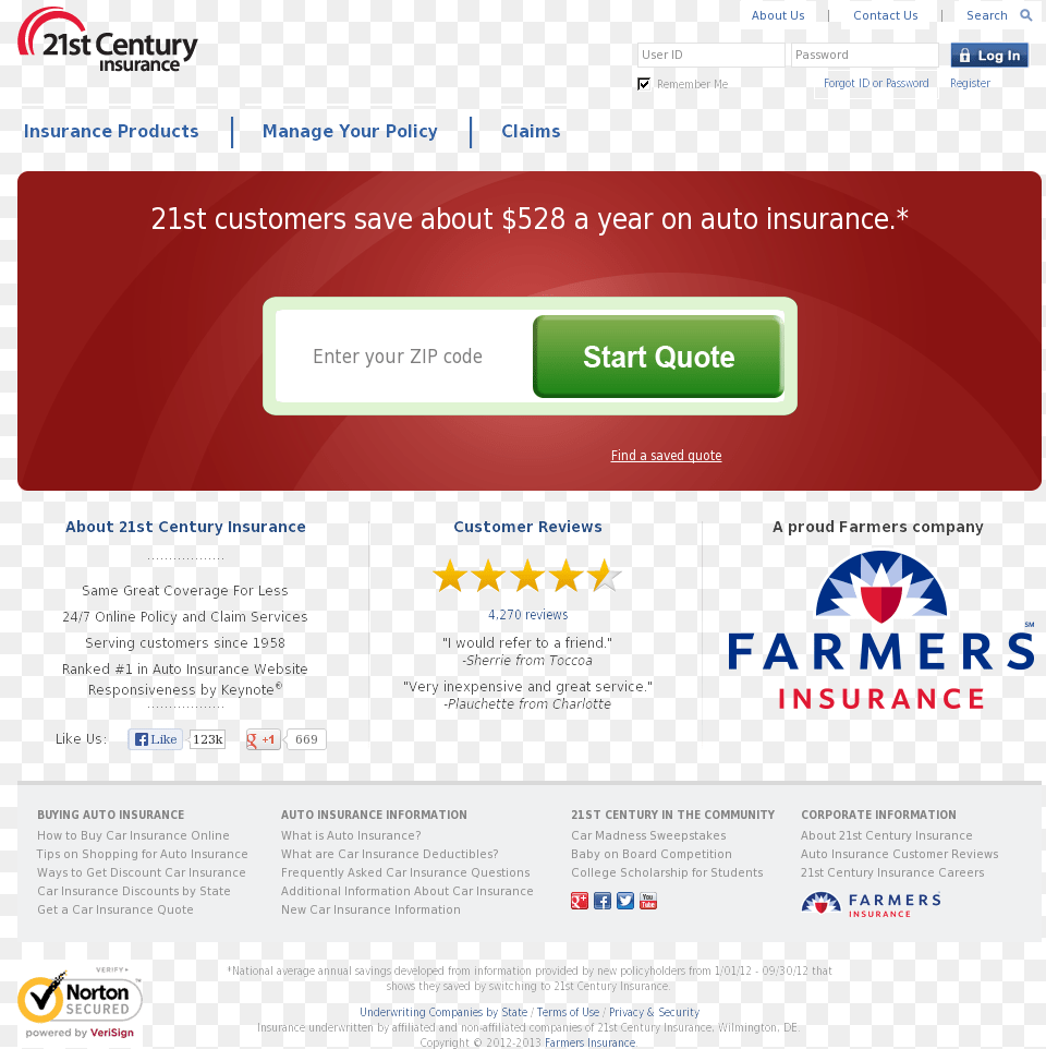 21st Century Insurance Competitors Revenue And Employees Web Page, File, Webpage Free Transparent Png