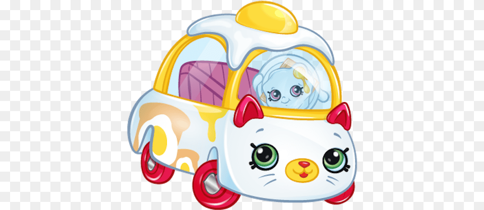 22 Shopkins Cutie Cars Qt Cuties Egg Cart Cartoon, Device, Grass, Lawn, Lawn Mower Png Image