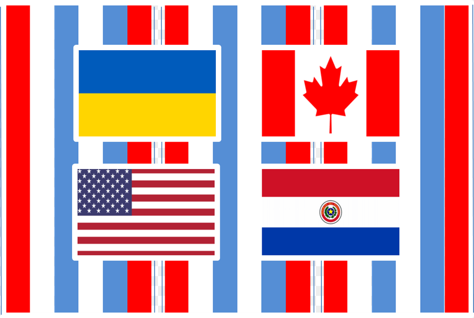 225th Anniversary Of Russian Mennonites Decals Canada Flag, American Flag Free Png Download
