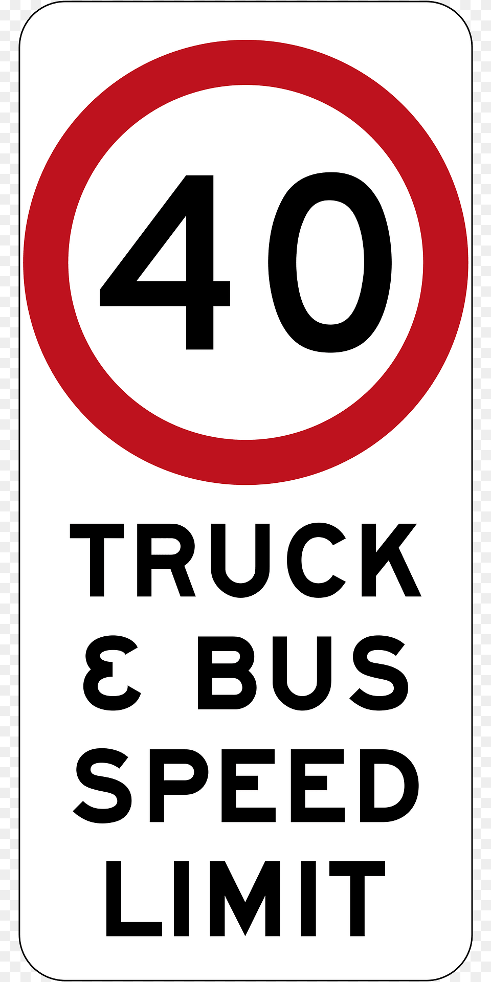 229 Truck And Bus Speed Limit Used In New South Wales Clipart, Sign, Symbol, Road Sign, Text Free Transparent Png
