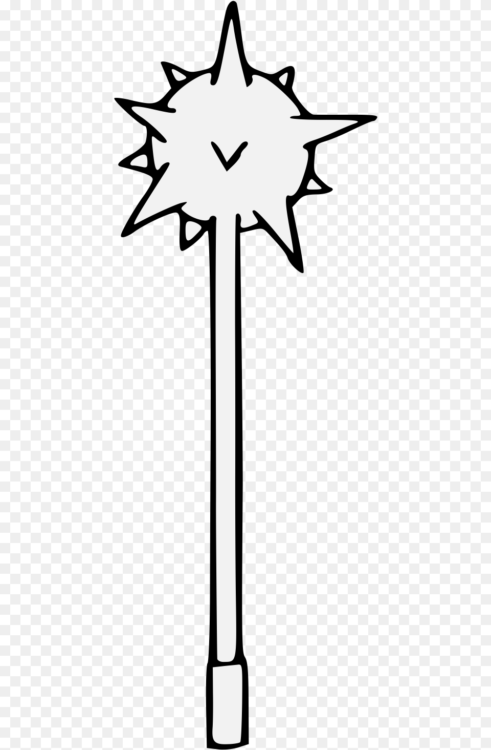 Mace, Stencil, Person, Symbol Free Transparent Png