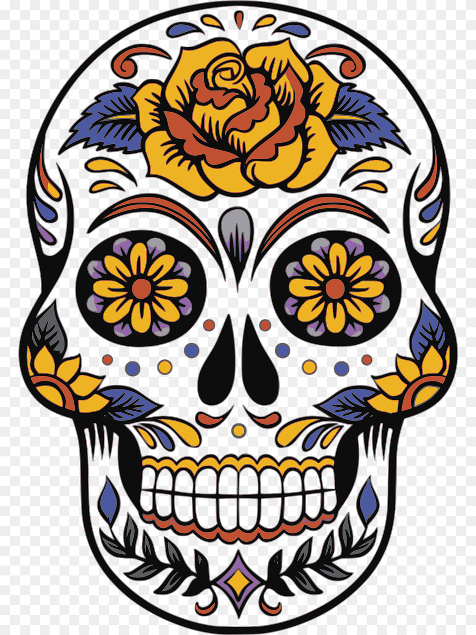 Dia De Los Muertos, Art, Emblem, Symbol, Drawing Free Png