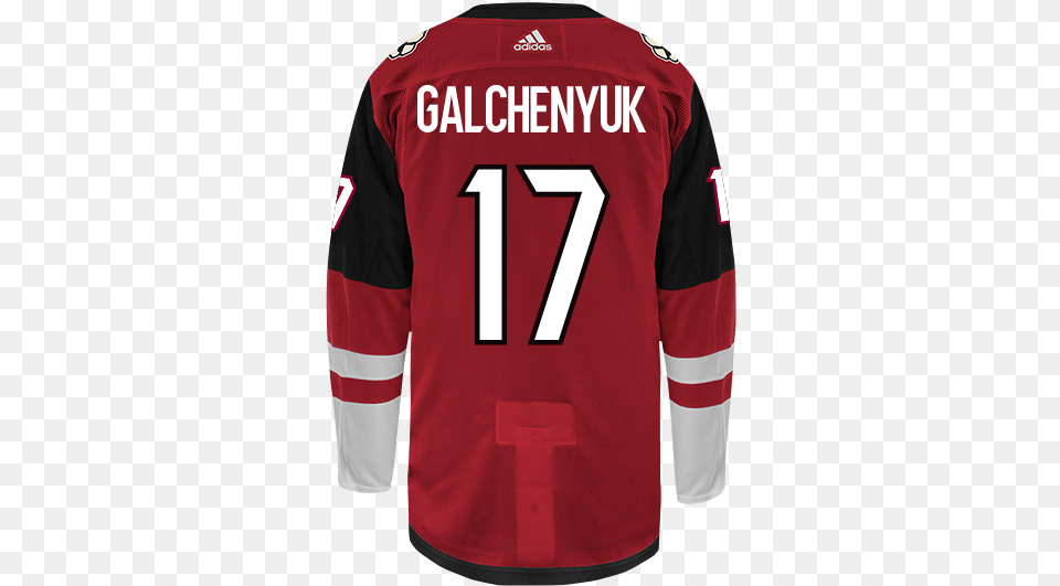 22bed 525 Pm Alex Galchenyuk Coyotes Jersey, Clothing, Shirt, T-shirt Free Png