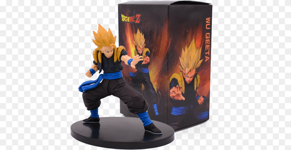 22cm Dragon Ball Z Pvc Figures Goku Vegeta Gohan Gogeta Fictional Character, Book, Comics, Publication, Boy Free Png Download