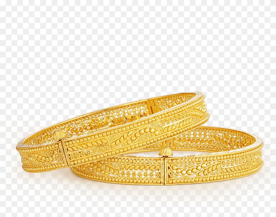 22ct Gold Jali Bangles Bracelet, Accessories, Jewelry, Ornament Png