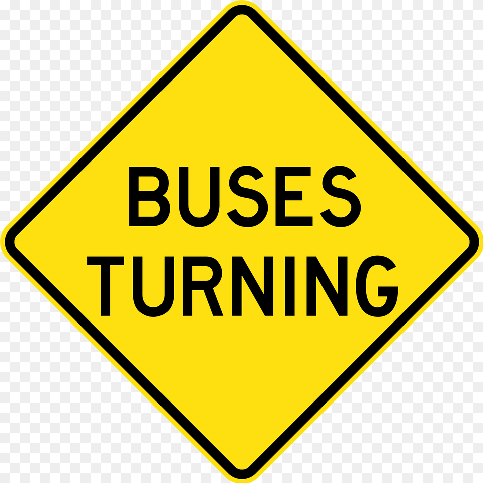 232 Buses Turning Used In New South Wales Clipart, Sign, Symbol, Road Sign Free Png Download