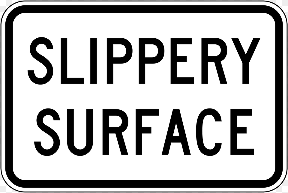 234 Slippery Surface Used In New South Wales Clipart, Text, Symbol, Sign Free Png Download