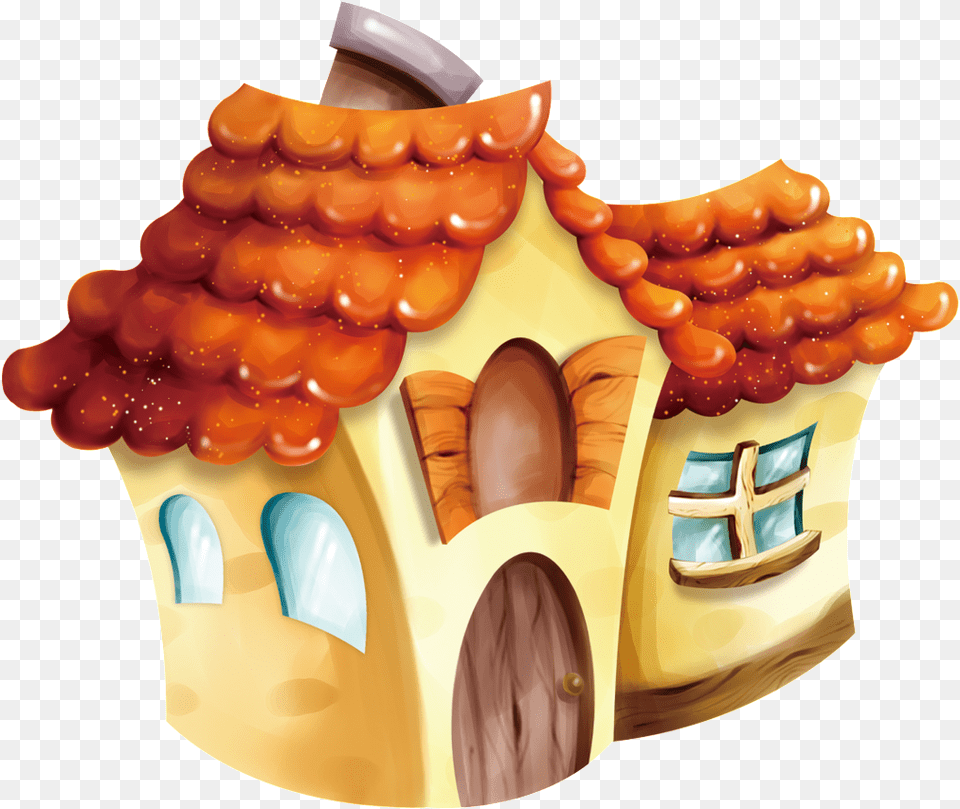 Gingerbread House, Food, Sweets, Dog House, Birthday Cake Free Png Download