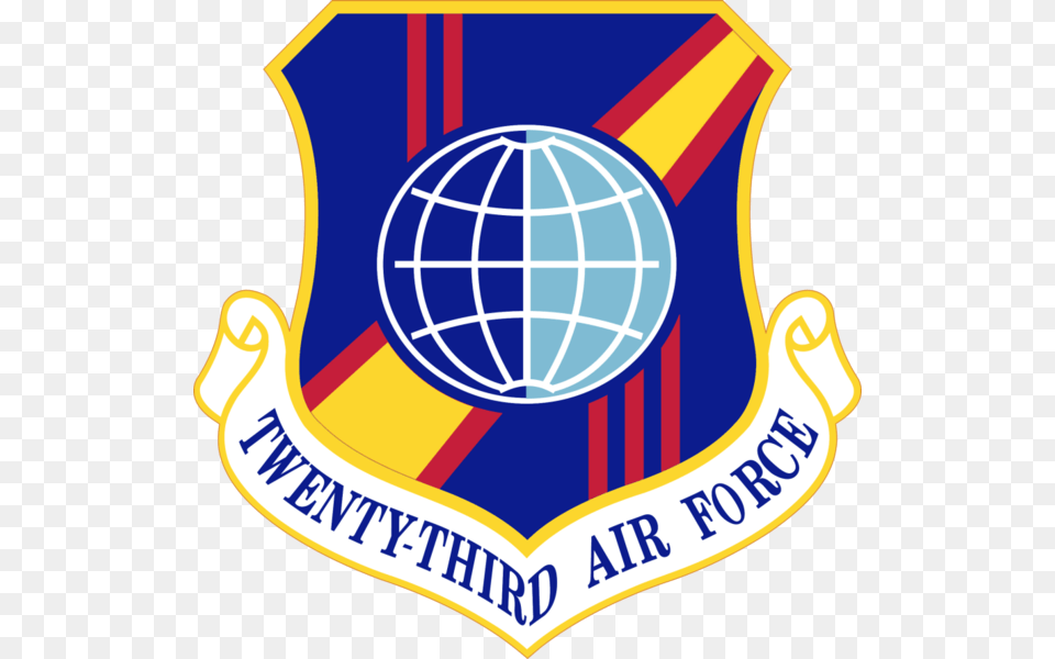 23rd Air Force Us Air Force 24th Air Force Logo, Badge, Symbol Png Image