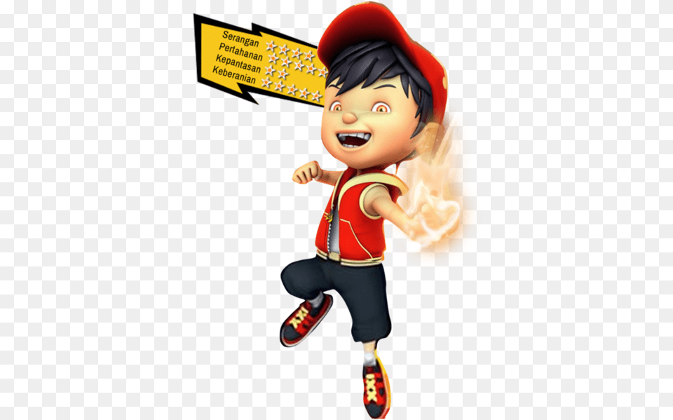 240 Pixels Boboiboy Api, Book, Comics, Publication, Baby Free Png