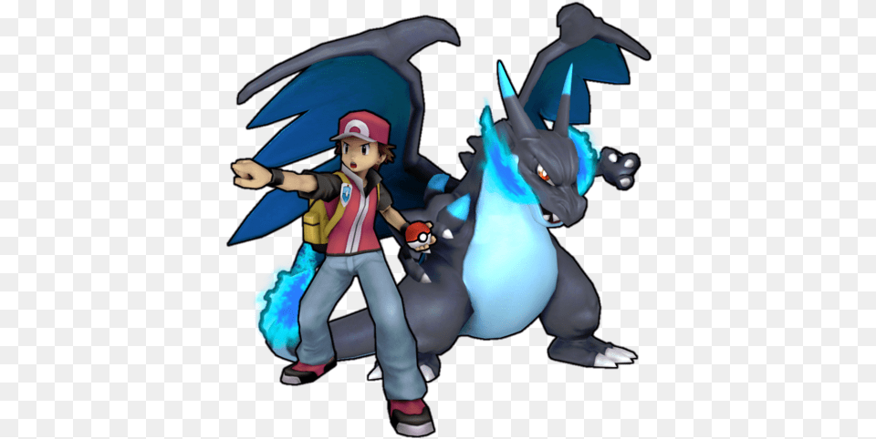 240 Pixels Red And Charizard X, Person, Book, Comics, Publication Png Image