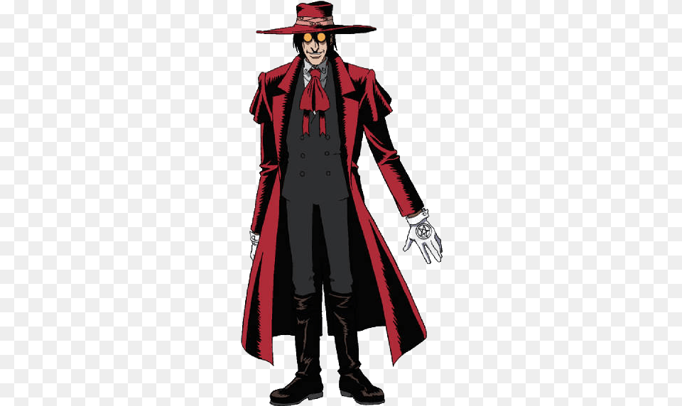 Alucard, Clothing, Coat, Book, Comics Png Image