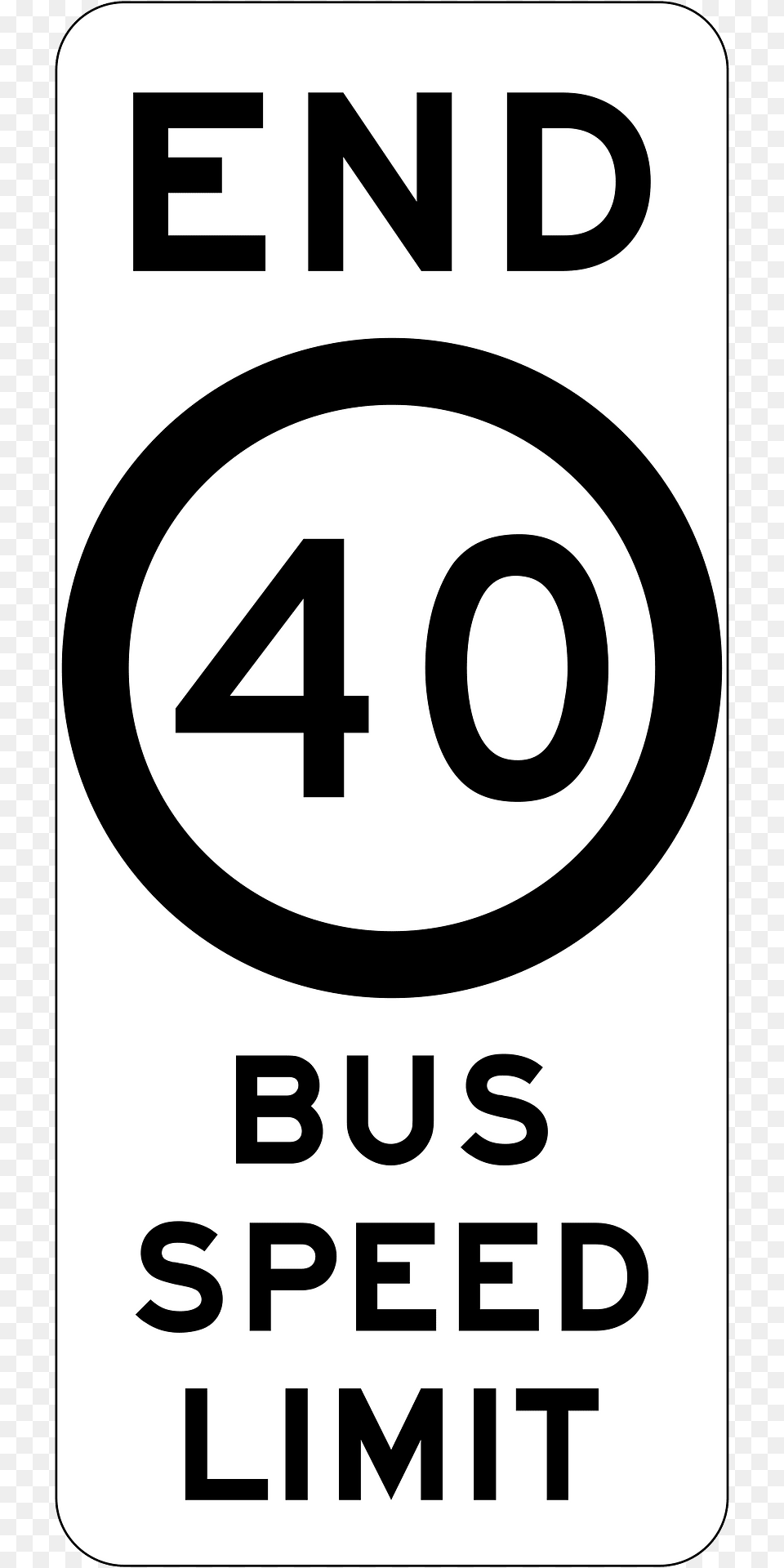 243 End Of Bus Speed Limit Used In New South Wales Clipart, Sign, Symbol, Bus Stop, Outdoors Free Png