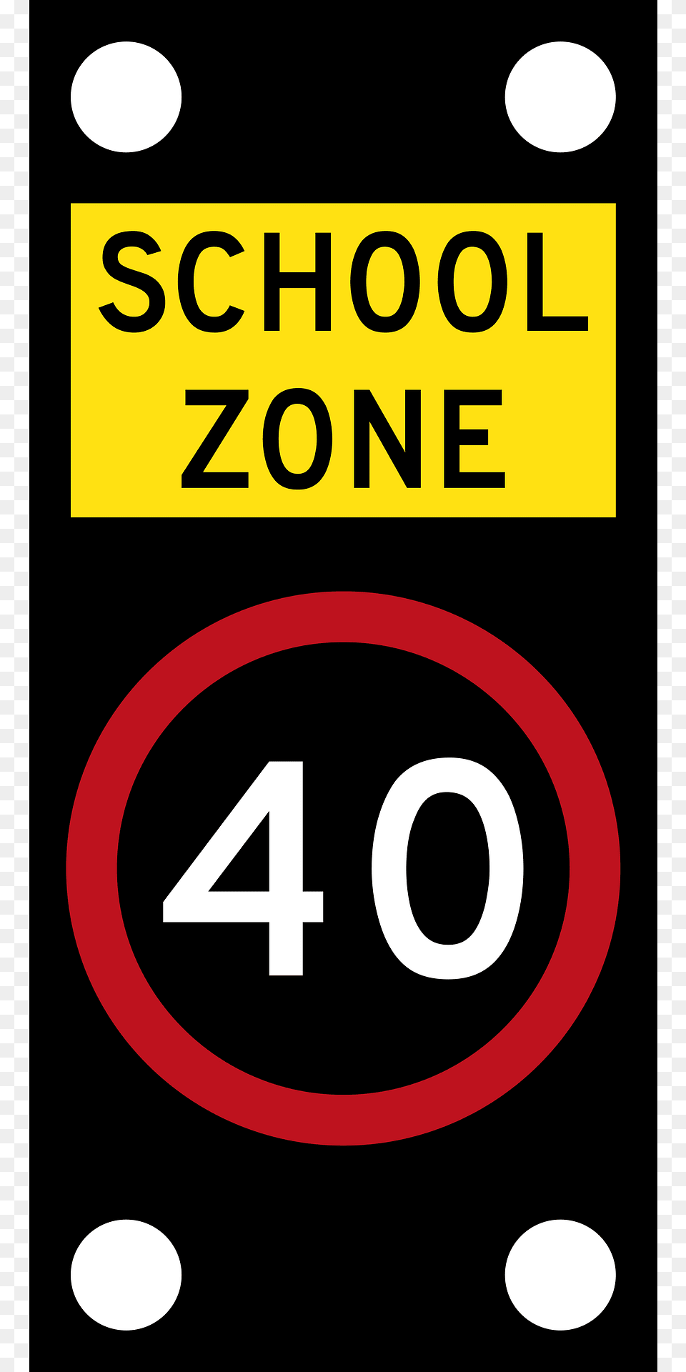 244 1 School Zone Ahead Used In New South Wales Clipart, Sign, Symbol, Text, Astronomy Free Png