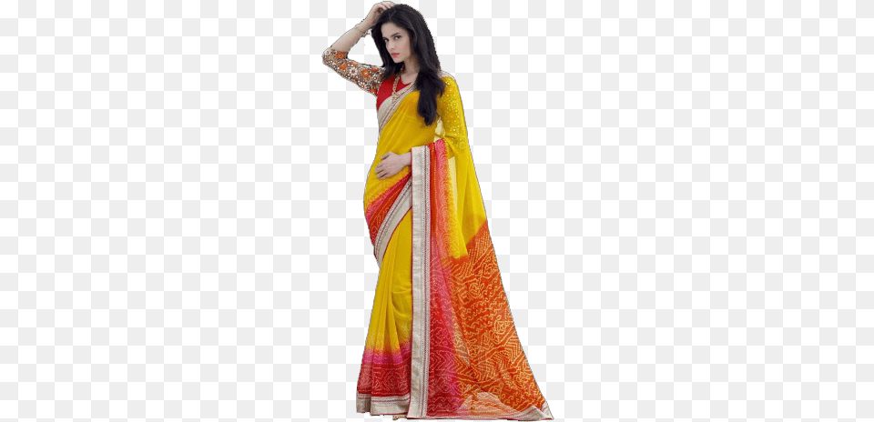 Saree Images, Silk, Adult, Female, Person Free Png Download