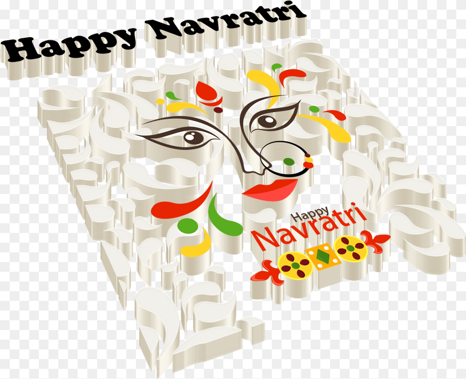 Navratri, Art, Graphics, Text, People Free Png Download