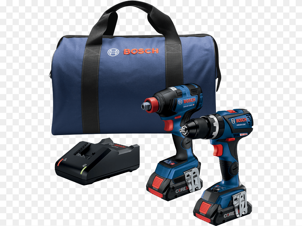 251b25 18v 2 Tool Combo Kit With Connected Ready Bosch Tool Combo Kit, Device, Power Drill, Accessories, Bag Free Png