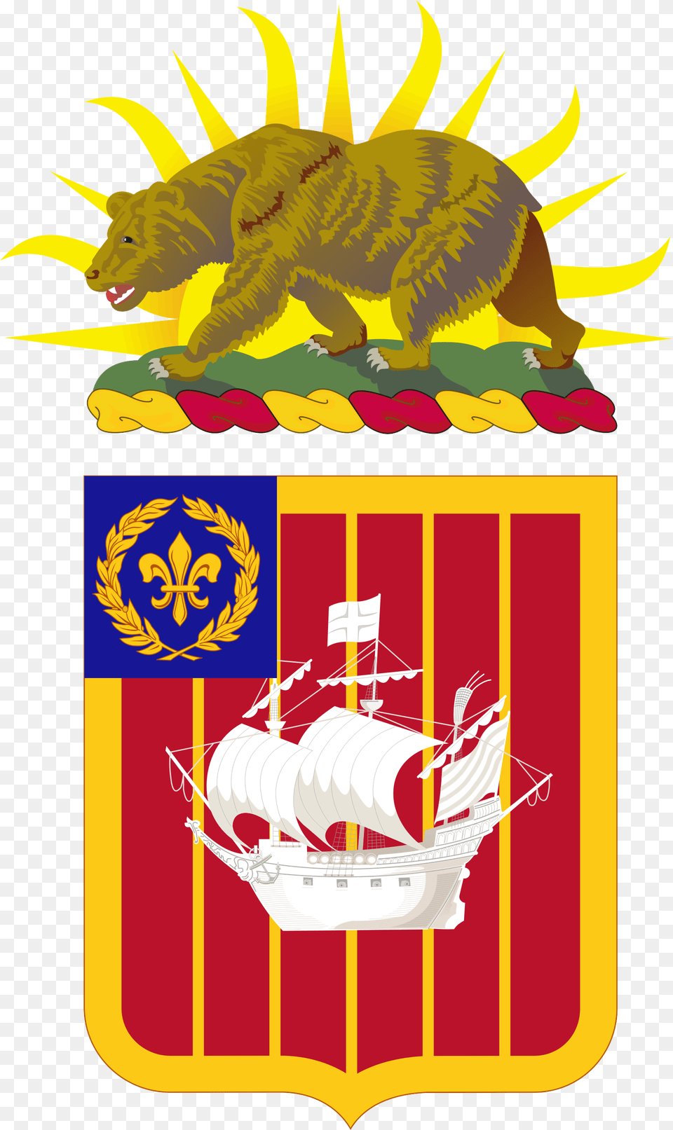 251st Ada Coa California Coat Of Arms, Logo Png Image