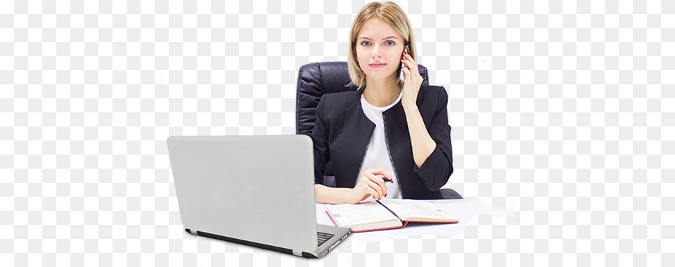 Business Girl, Laptop, Computer, Electronics, Pc Free Png