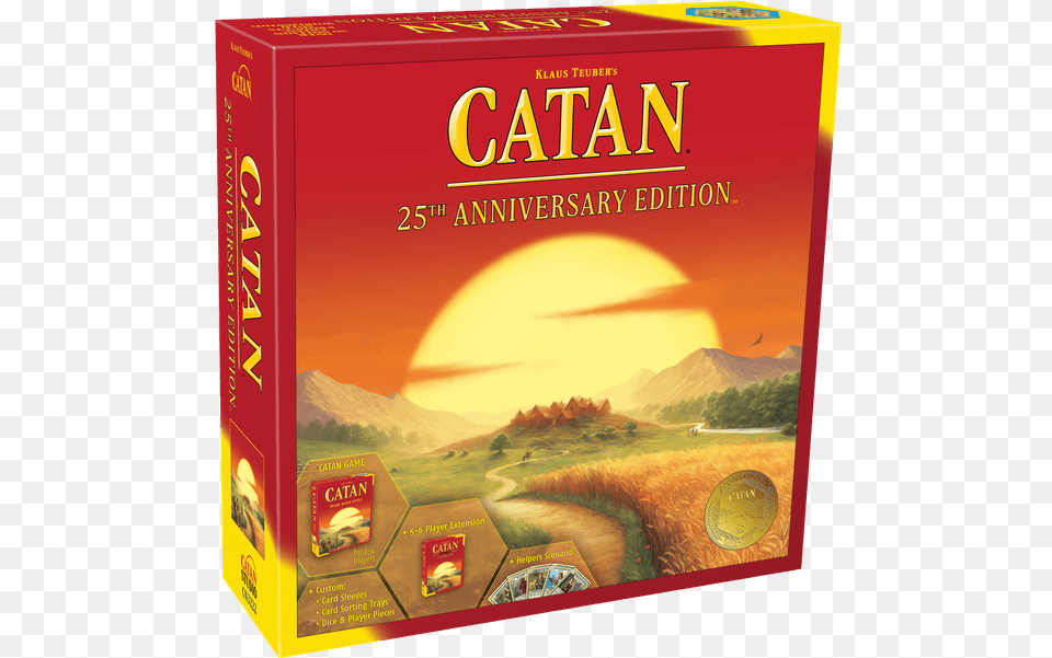 25th Anniversary Edition Catan 25th Anniversary, Book, Publication Free Png