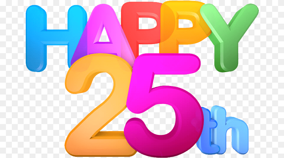 25th Clipart, Text, Number, Symbol Png