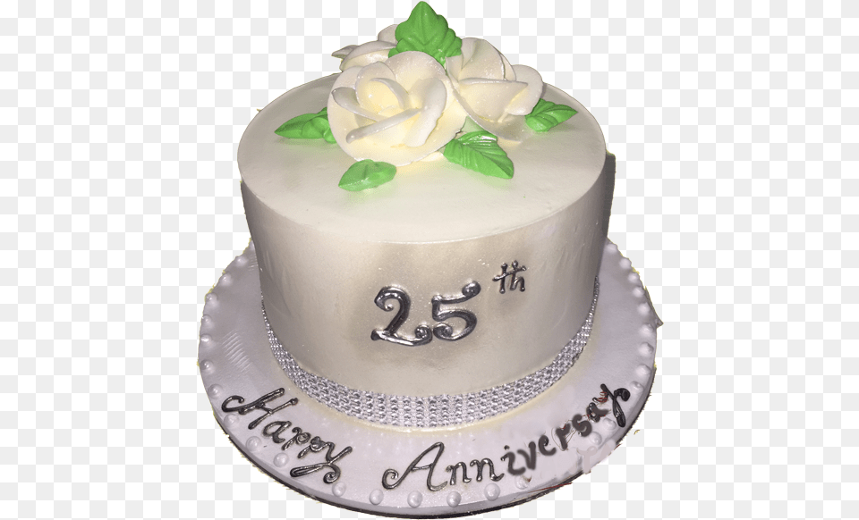 25th Occasion Cake Birthday Cake, Birthday Cake, Cream, Dessert, Food Free Transparent Png