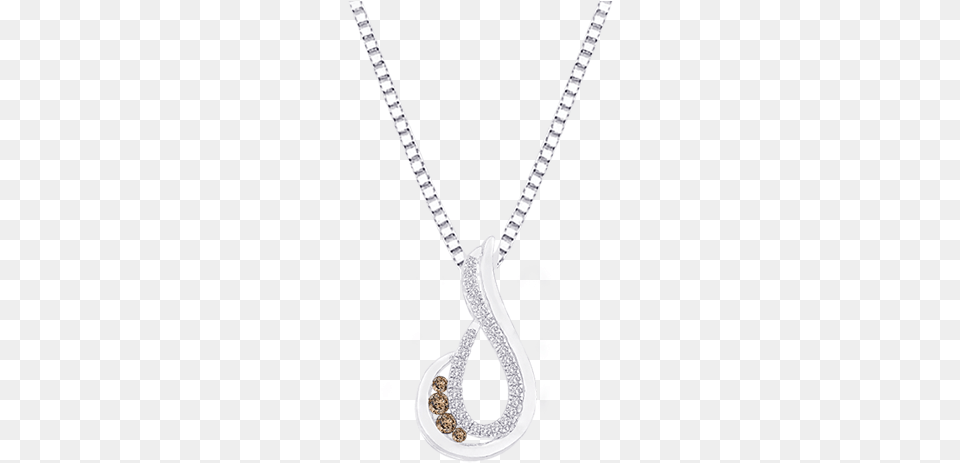25w 10k White Gold 13ct Black And White Diamond Necklace, Accessories, Jewelry, Gemstone, Smoke Pipe Png Image
