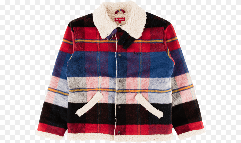 Plaid, Clothing, Coat, Jacket, Fleece Png Image
